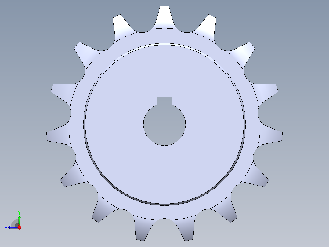 链轮SP40B15-N-12右视图