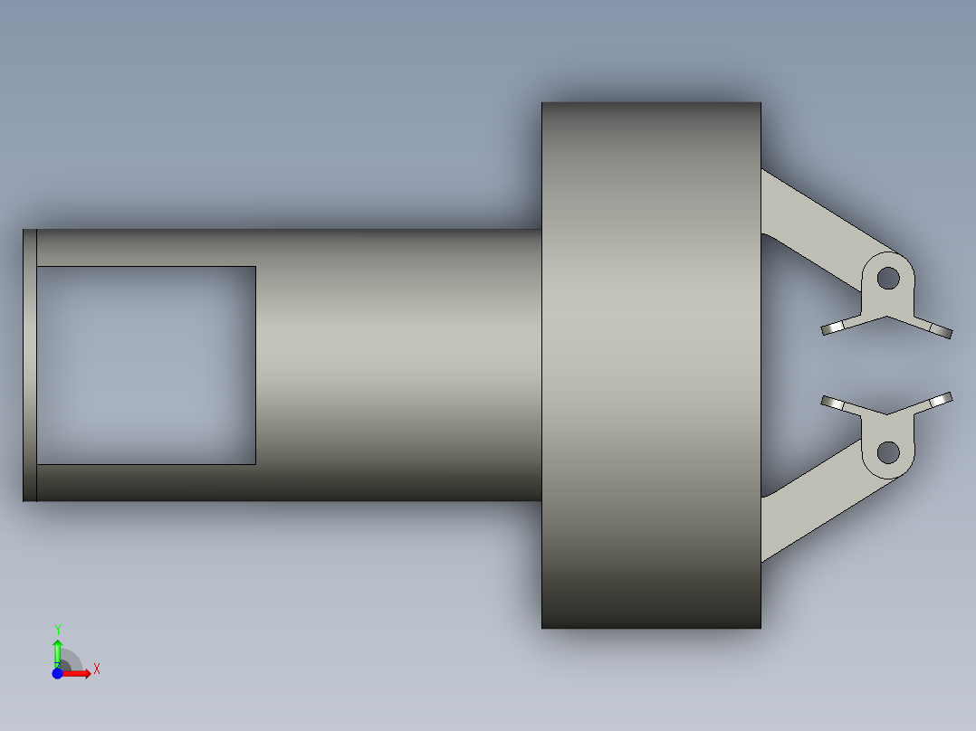 夹爪装配前视图