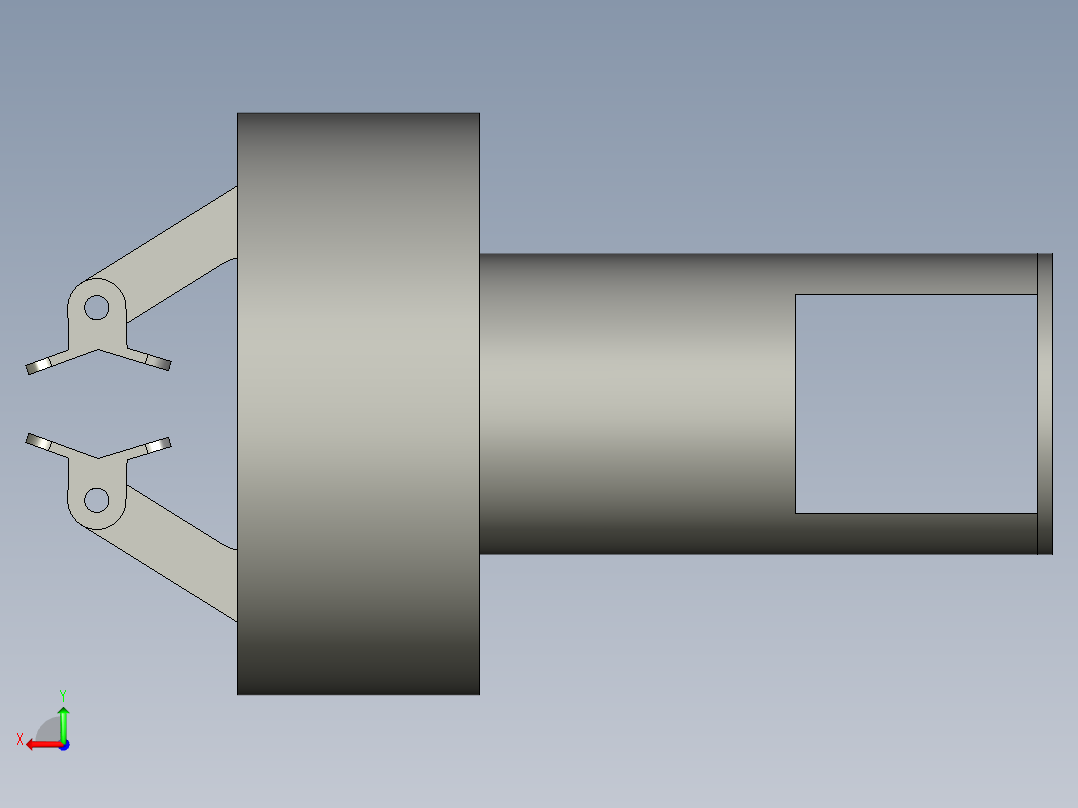 夹爪装配后视图