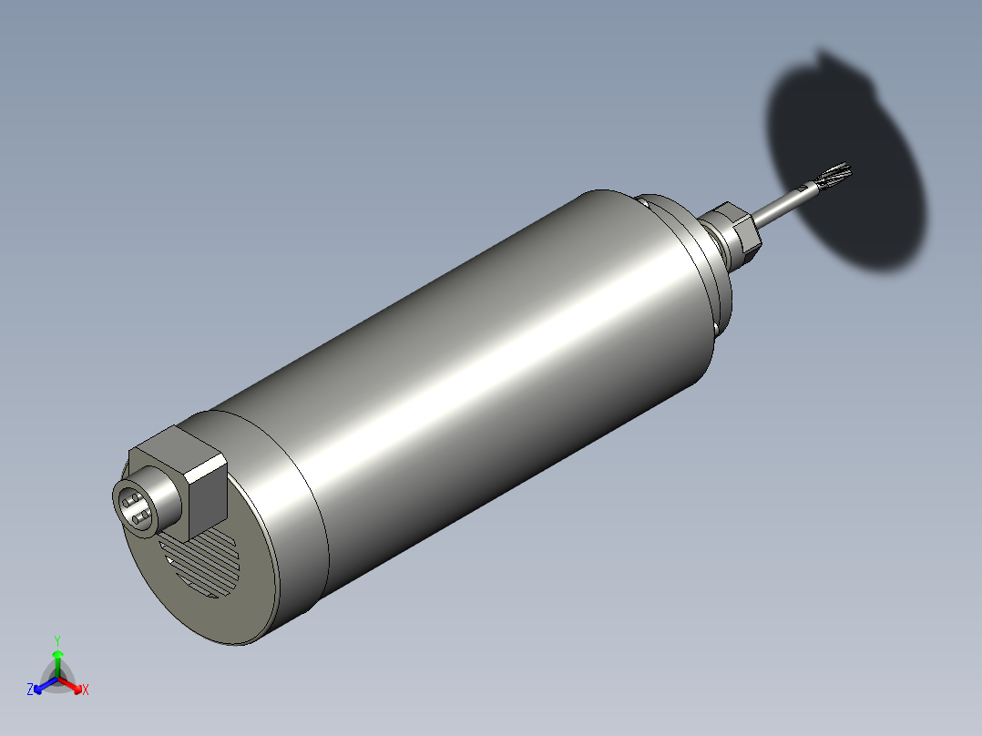 高速动力铣刀转速24000加持直径1mm-7mm主视图