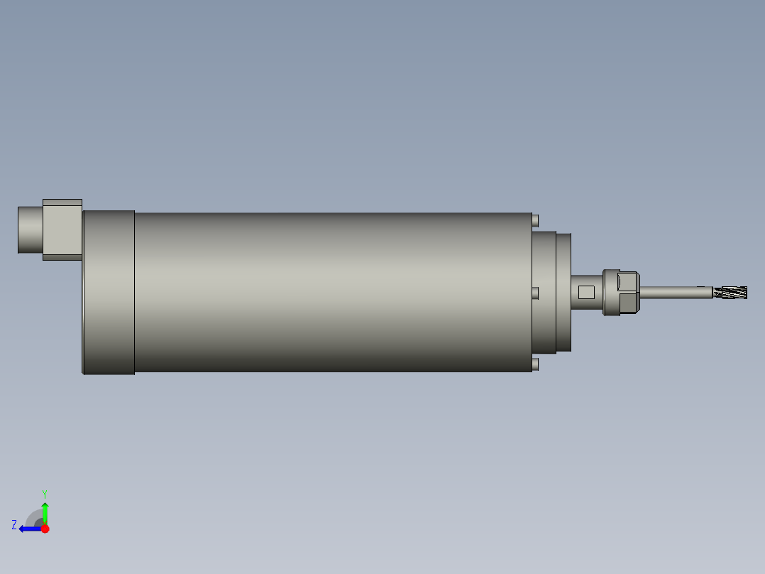 高速动力铣刀转速24000加持直径1mm-7mm右视图