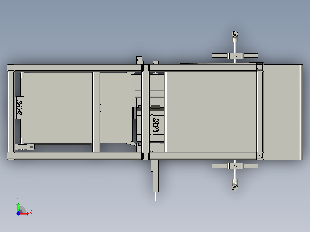 间歇式立式装盒机前视图