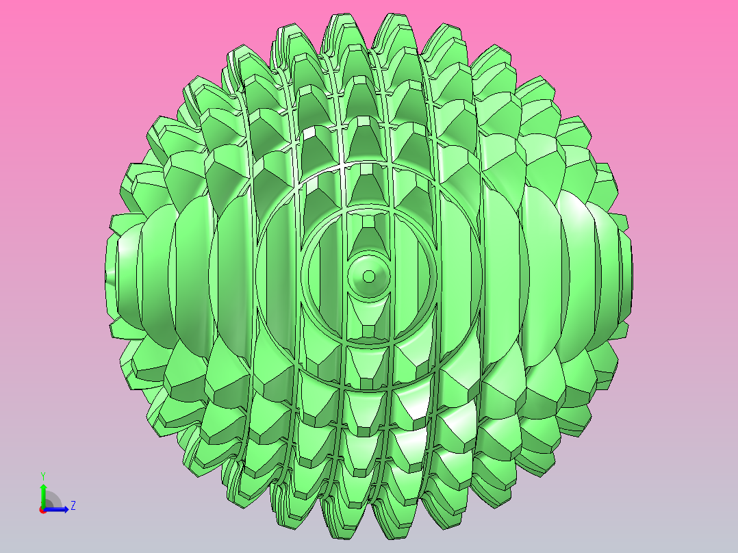 球齿轮30×2左视图