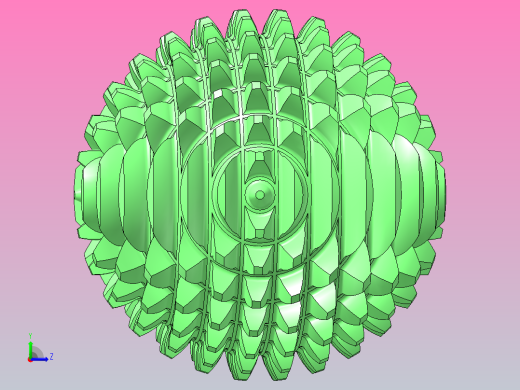 球齿轮30×2左视缩略图