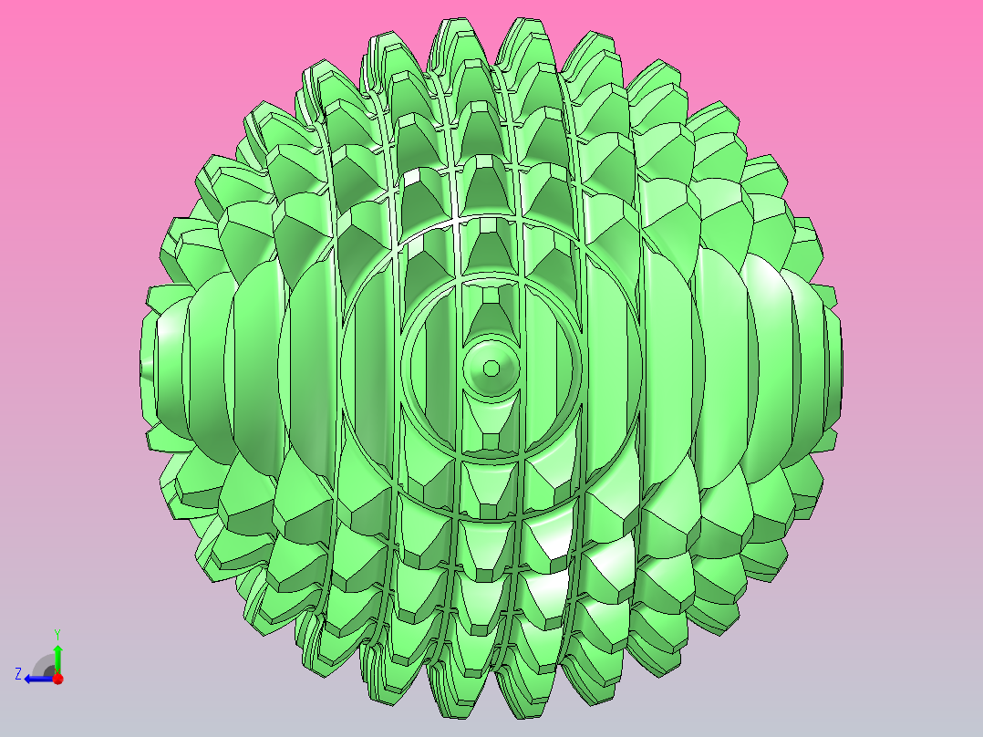 球齿轮30×2右视图