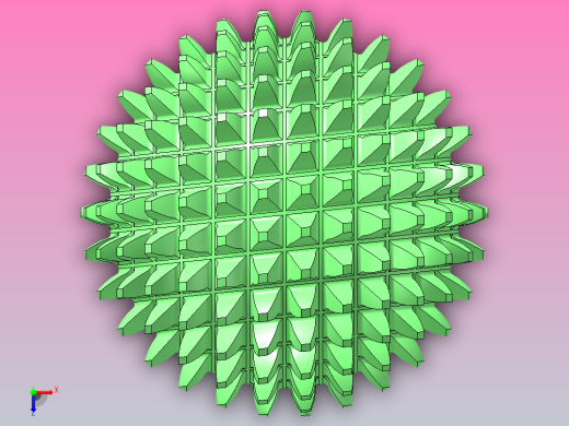球齿轮30×2俯视缩略图