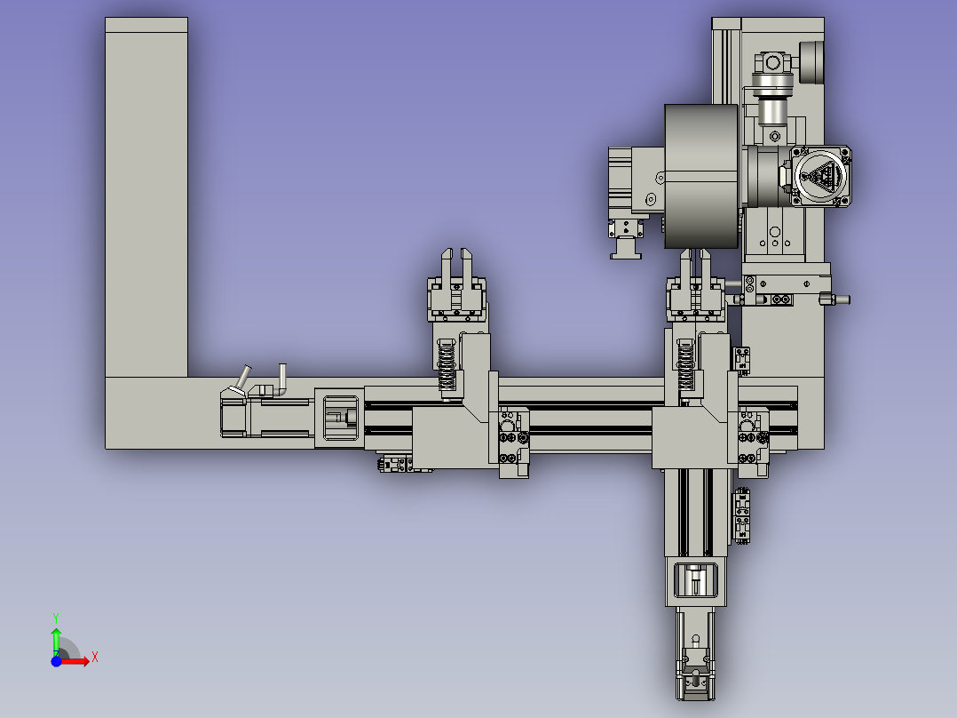 上料同步带前视图