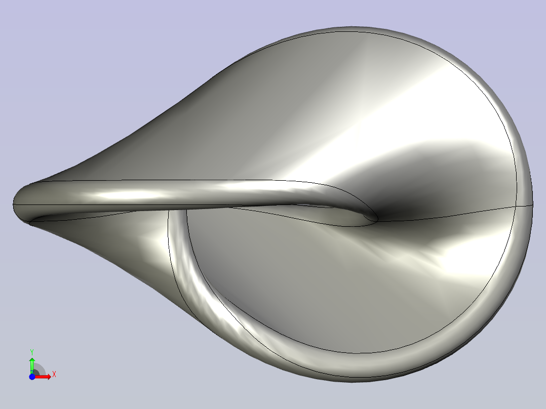 一种可以自由滚动的物体前视图