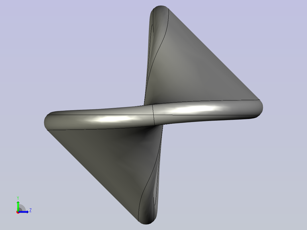 一种可以自由滚动的物体左视图