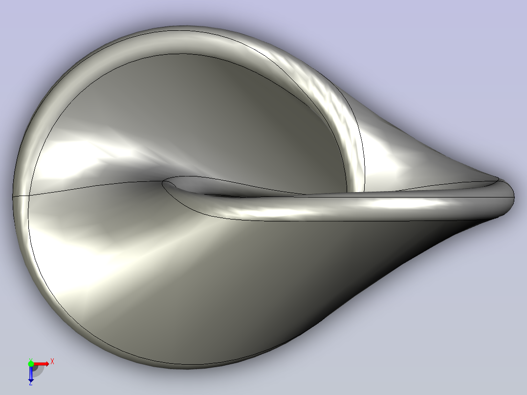 一种可以自由滚动的物体俯视图