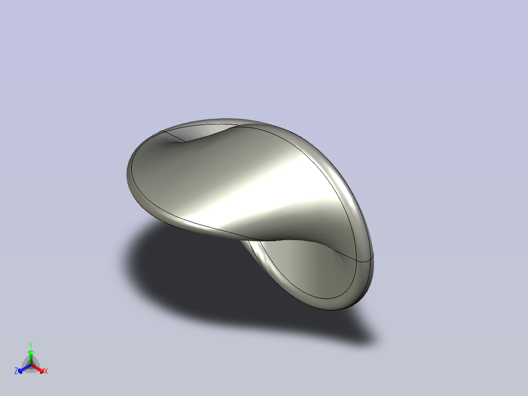 一种可以自由滚动的物体正等轴测图