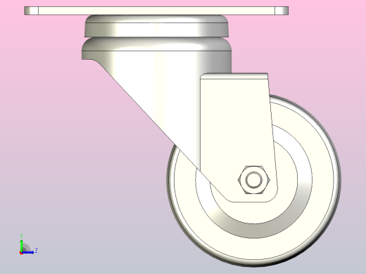 脚轮CBL01-63-P左视缩略图