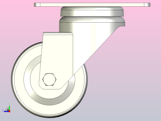 脚轮CBL01-63-P右视缩略图