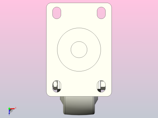 脚轮CBL01-63-P俯视缩略图