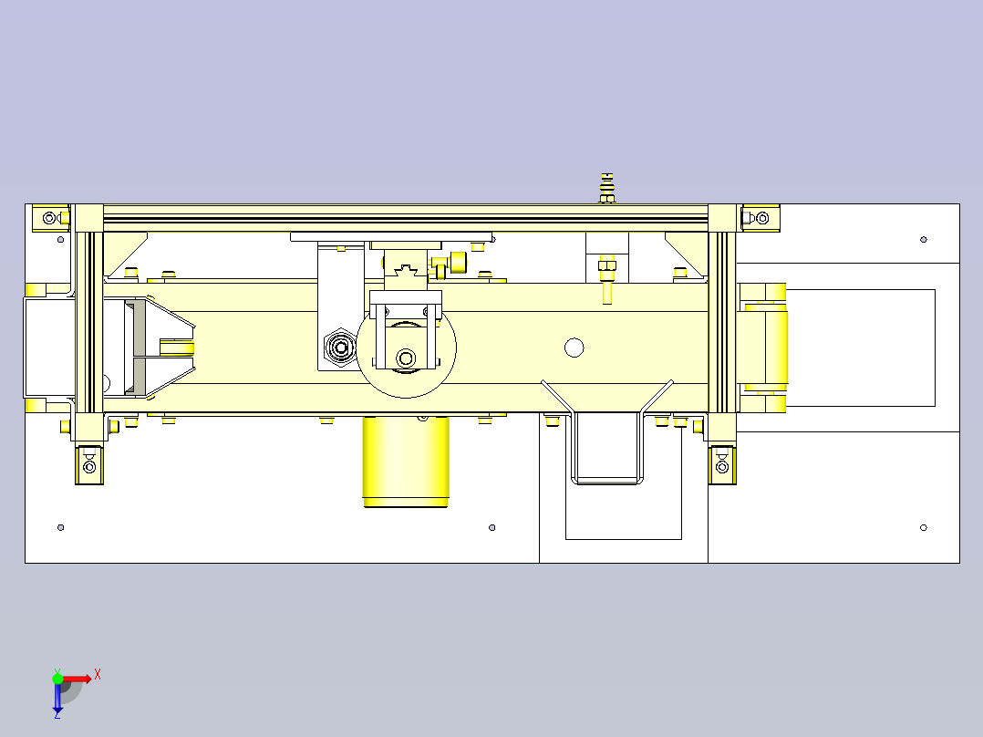 一种质量判断组件3D图纸俯视图