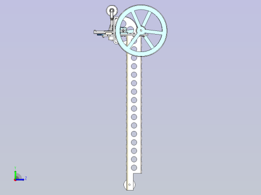 无碳小车3D图纸模型左视缩略图