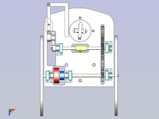 无碳小车3D图纸模型俯视缩略图