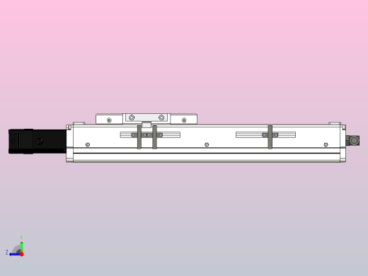 SCS12-200-BC-100W滚珠花健、支撑座、滚珠丝杠、交叉导轨、直线模组右视缩略图