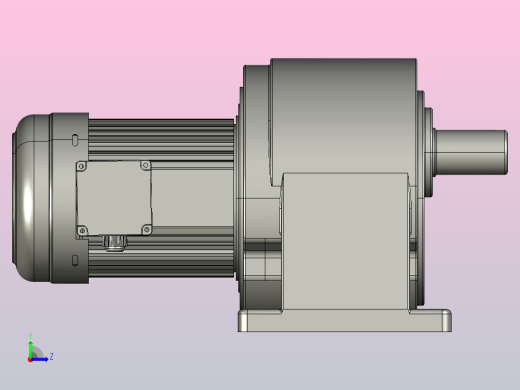 中型减速电机图纸ZH1500-S-110K-140K(50轴）左视缩略图