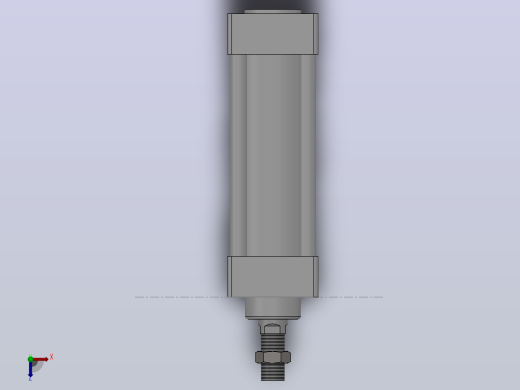 SU标准复动型气缸SU50×125-S--CS1U俯视缩略图