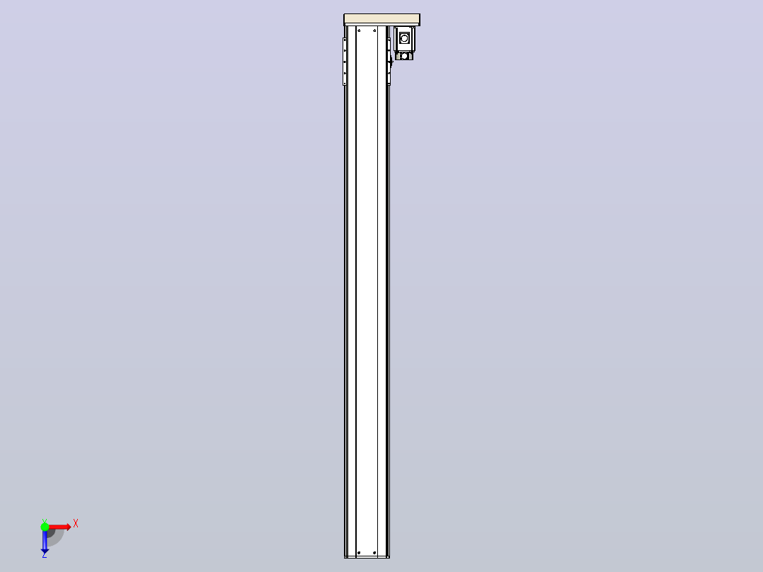 日规模组半封闭丝杆TPA-HNR-220D-3210C-L2200-ML-C-P1K-N3俯视图
