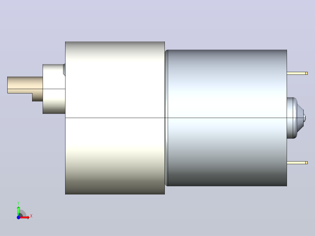DC 12V 164 rpm 37毫米齿轮马达前视图