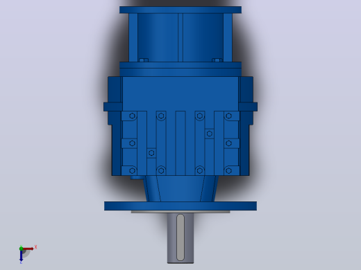 RF57ZP斜齿轮减速机RF57-4.39-M1-P71-Φ200俯视缩略图