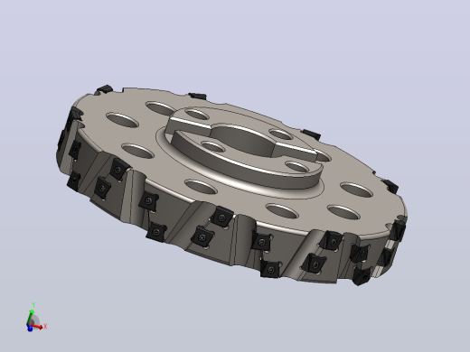 带XNHQ 140708刀片的特殊端面加工刀头3D图纸 Solidworks设计主视缩略图