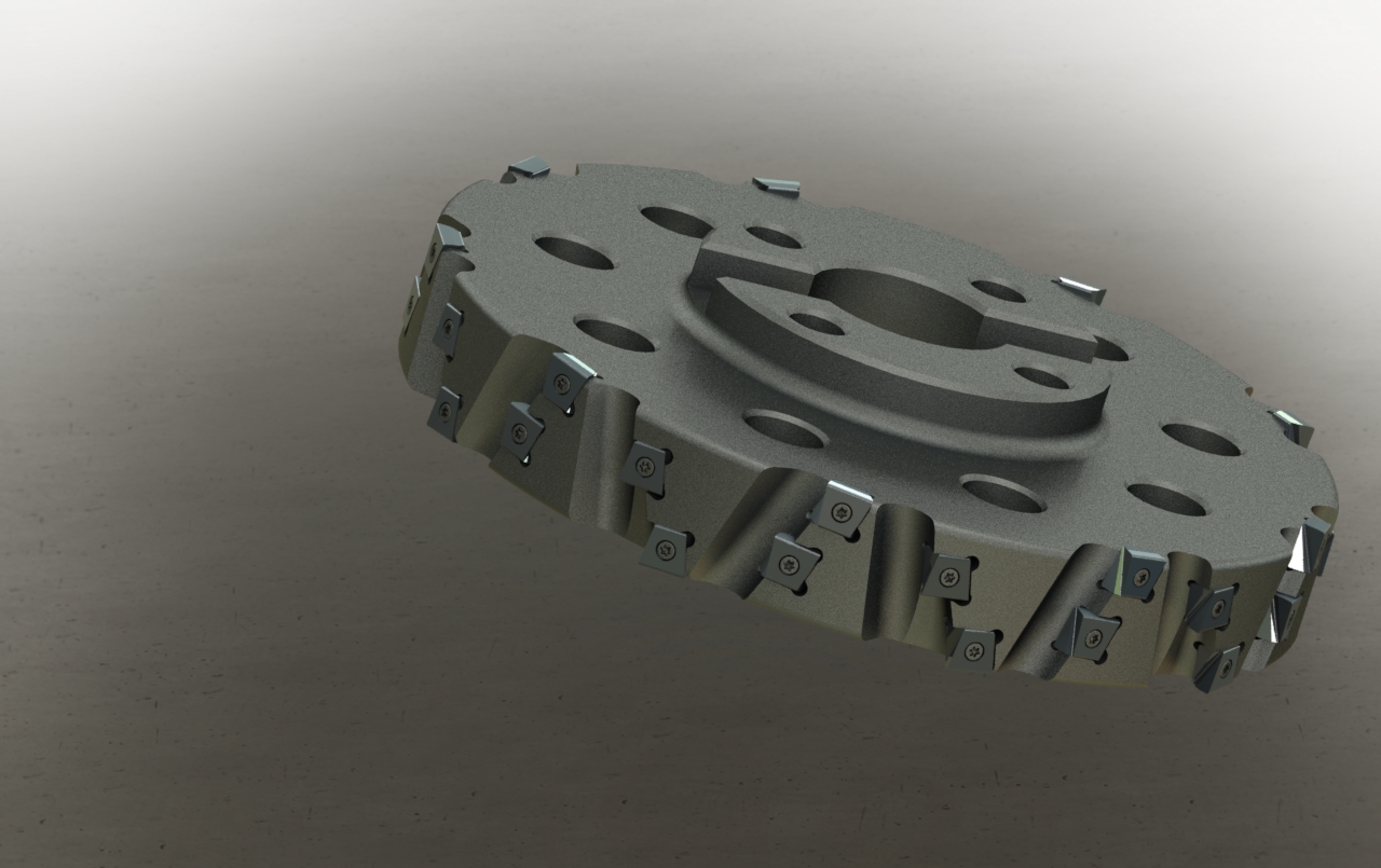 带XNHQ 140708刀片的特殊端面加工刀头3D图纸 Solidworks设计