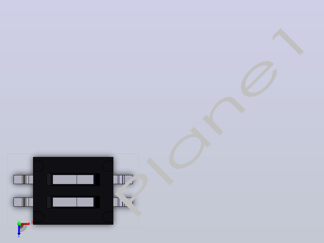 电子器件Dip Switch Half Pitch SMD x2俯视图