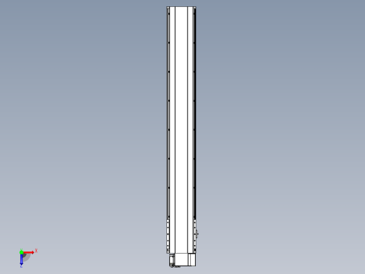 皮带直线轴半封闭可选导轨TPA-HNB-202D-140-L1350-RP-C-P75-N3俯视缩略图