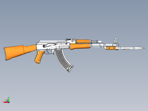 AK-47建模模型后视缩略图