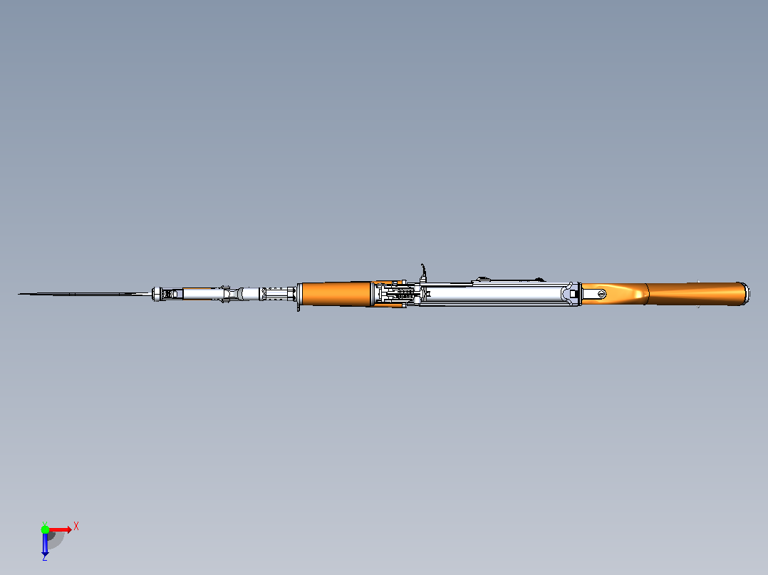 AK-47建模模型俯视图