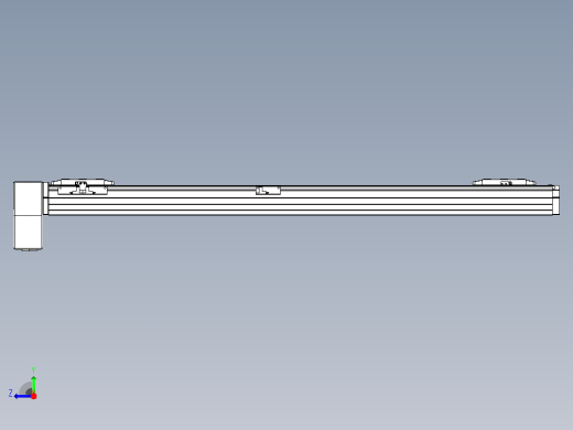皮带直线轴双滑块型TPA-GCBS-80-P60-L375-RP-M20-N3右视缩略图