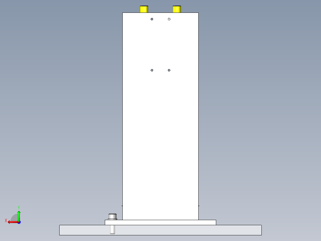 异形工件均匀固定机构后视图