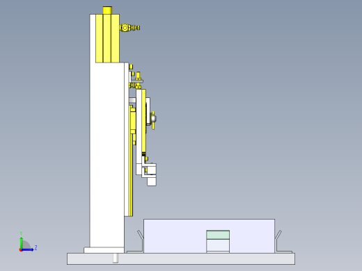 异形工件均匀固定机构左视缩略图