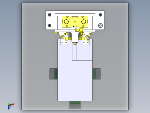 异形工件均匀固定机构俯视缩略图
