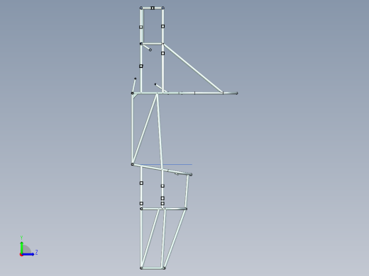 大学生方程式赛车设计（整体车架设计、标准安全系统及座椅附件设计）左视缩略图