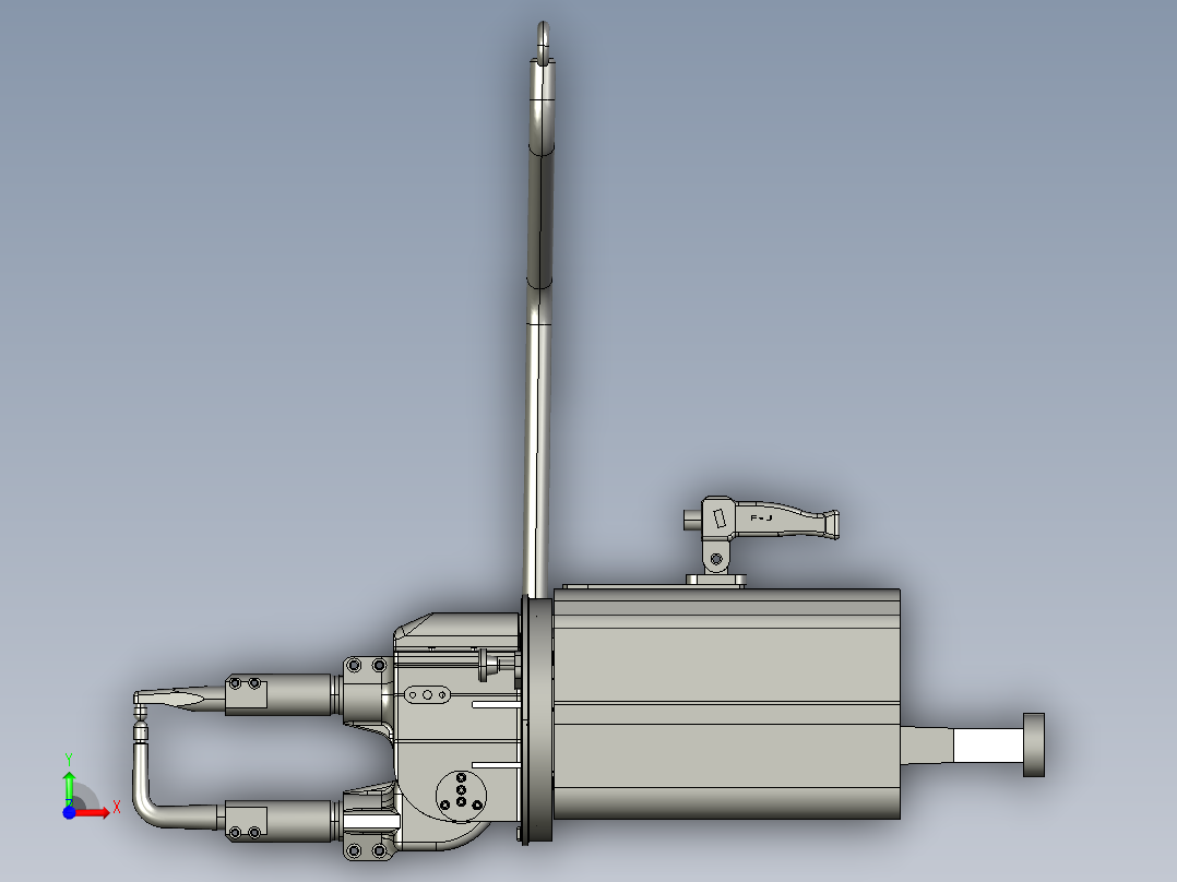 点焊焊枪前视图