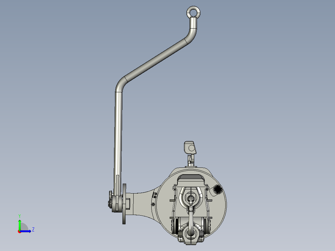 点焊焊枪左视图