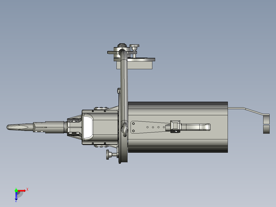 点焊焊枪俯视图