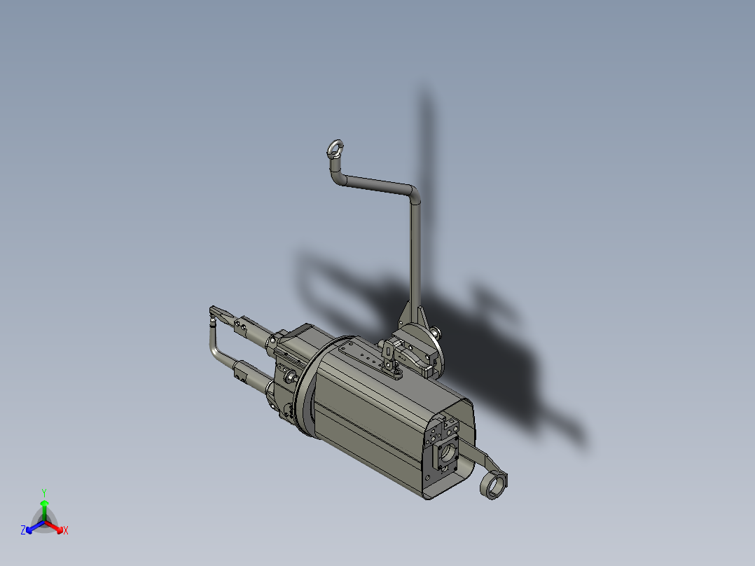 点焊焊枪正等轴测图