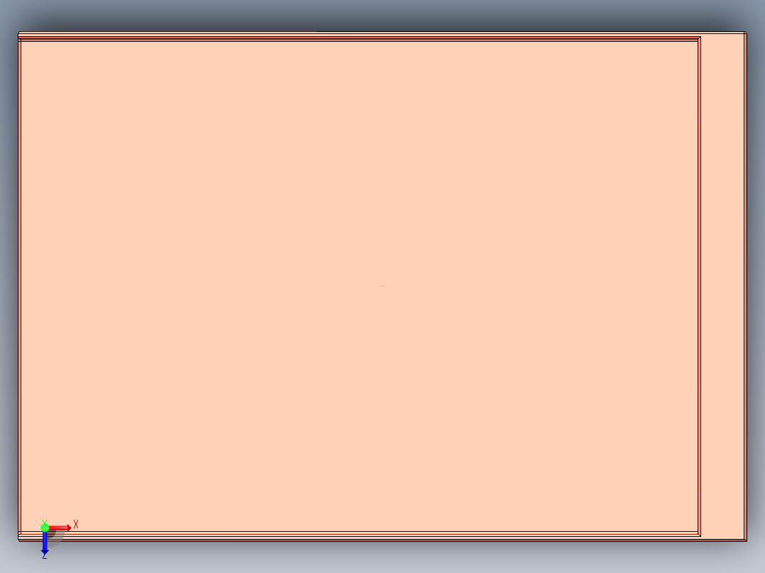 3D日历架模型俯视图