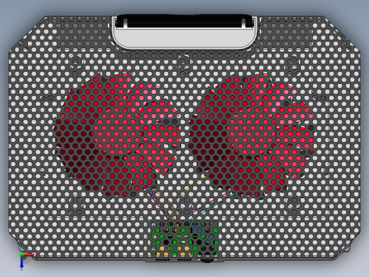 笔记本电脑冷却支架底座俯视缩略图