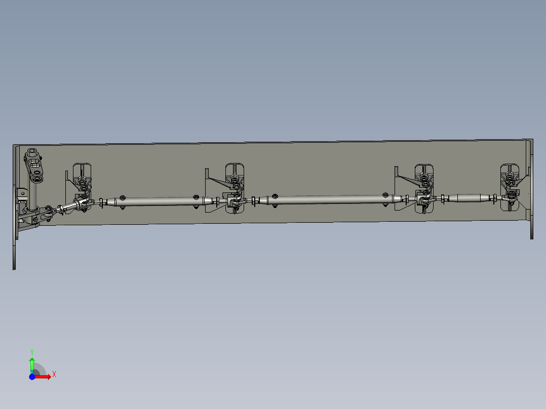 2_密封门锁连杆组合机构前视图