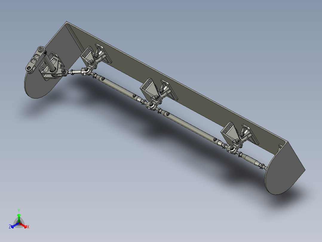 2_密封门锁连杆组合机构正等轴测图