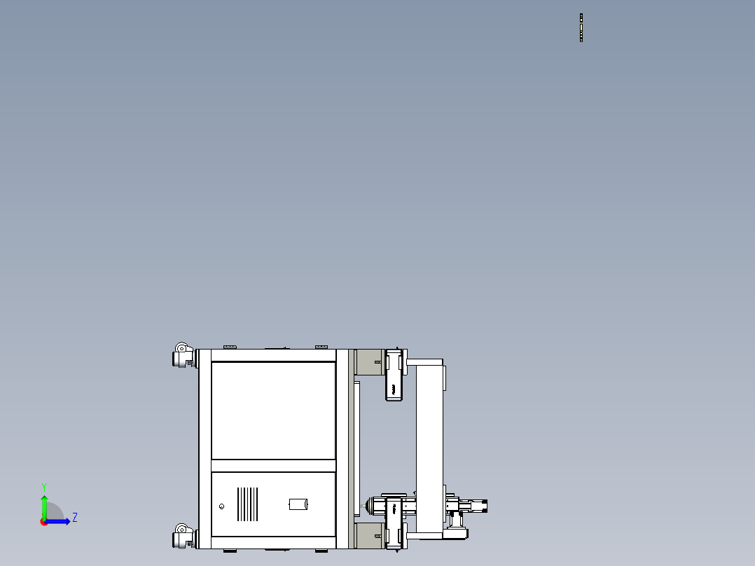 B3_CNC9060数控铣床左视图