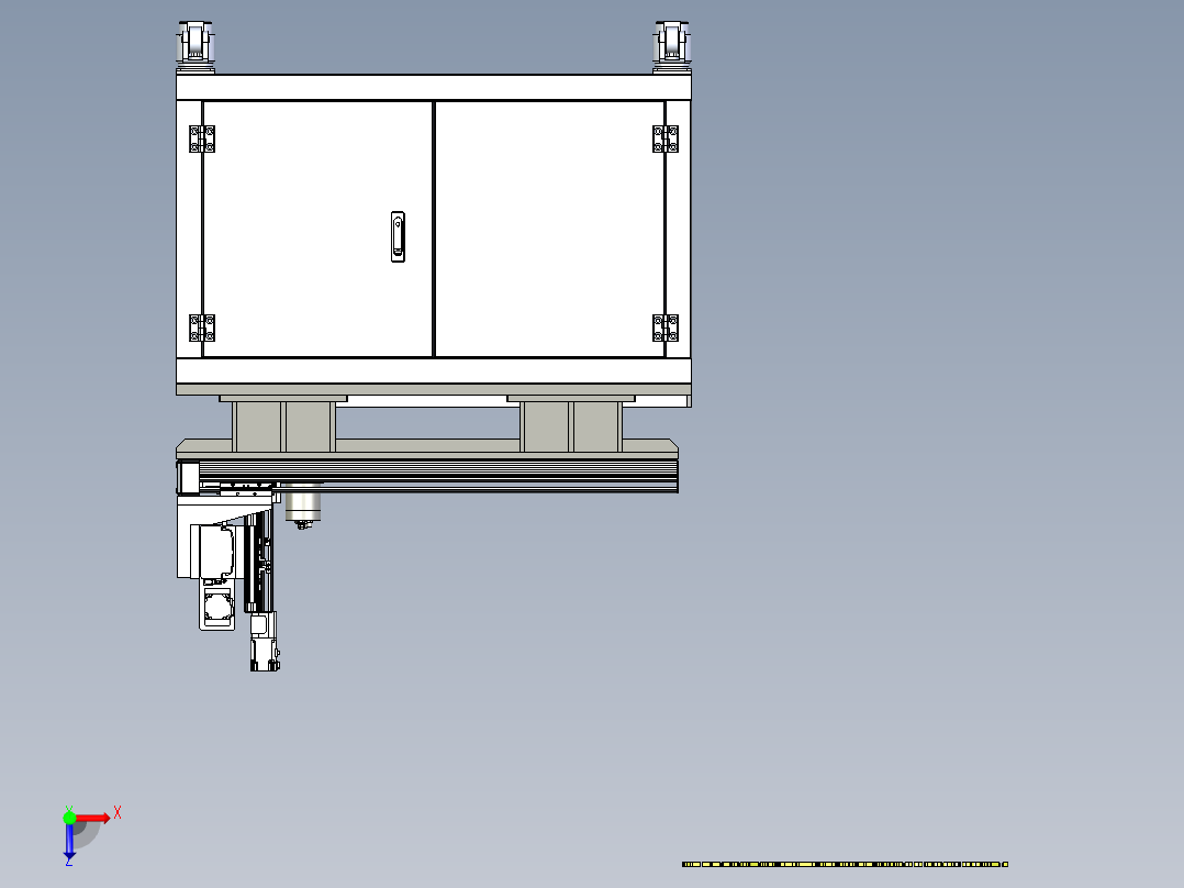 B3_CNC9060数控铣床俯视图