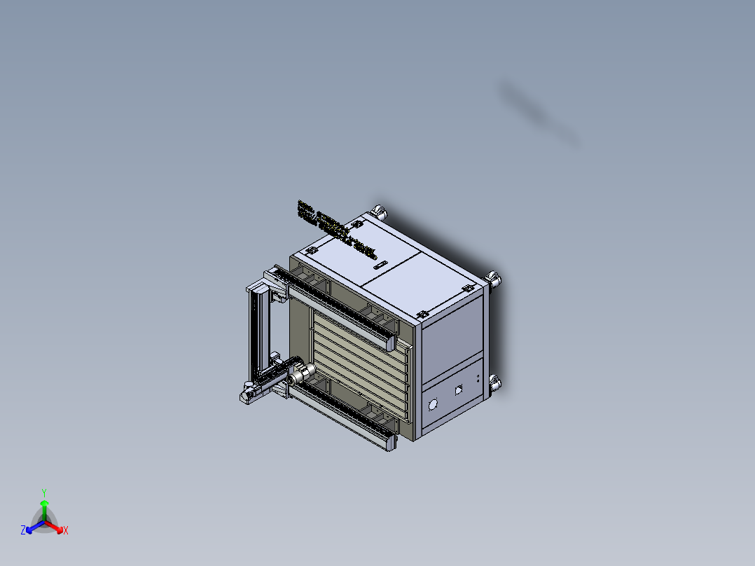 B3_CNC9060数控铣床正等轴测图