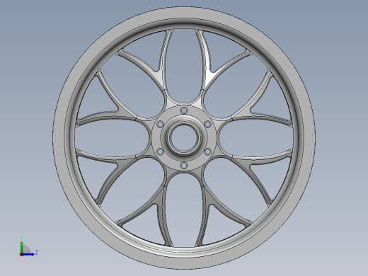 SolidWorks中的汽车轮缘设计SolidWorks教程左视缩略图